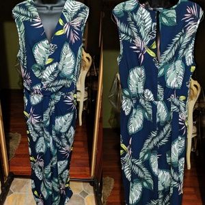 NWOT Sleeveless Floral Jumpsuit